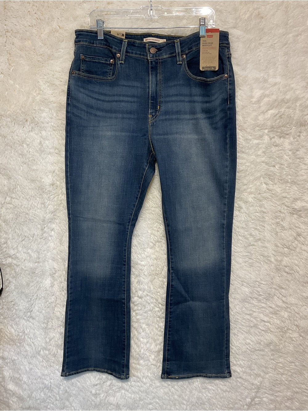 Levis Jeans Womens 725 High Rise Bootcut Stretch Denim Cowboy 34X32